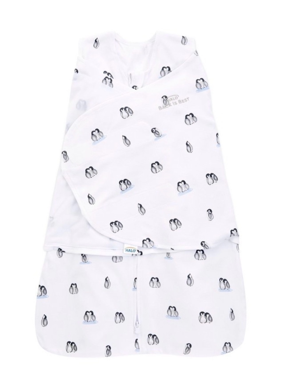 HALO Baby 100% cotton Penguin Print Swaddle Sleep Sack
